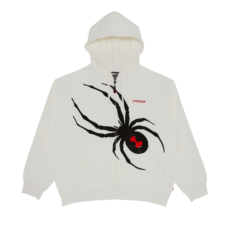 Supreme x Spyder Zip Up Hoodie White