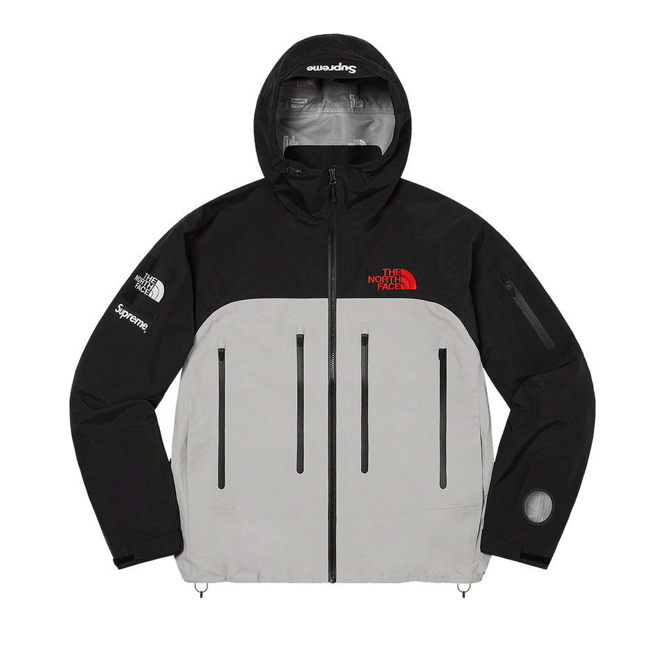 Supreme x The North Face Taped Seam Shell Jacket Grey