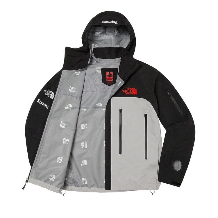 Supreme x The North Face Taped Seam Shell Jacket Grey