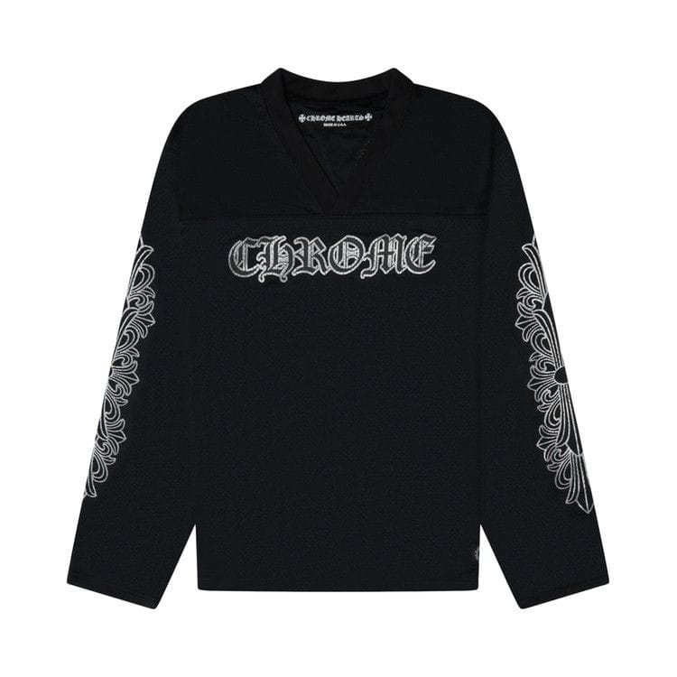 Chrome Hearts Stadium Mesh Long sleeve Jersey Black/Gray