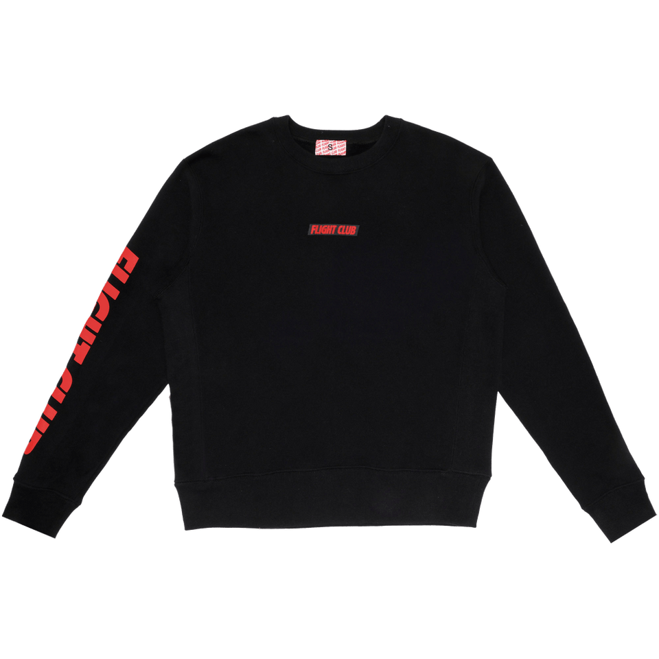 Flight Club Oversized Logo Crewneck Black