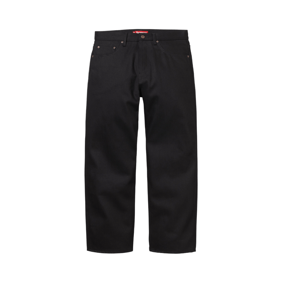 Supreme Rigid Loose Fit Selvedge Jean Rigid Black