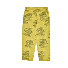 Supreme Trademark Jacquard Baggy Jean Washed Yellow