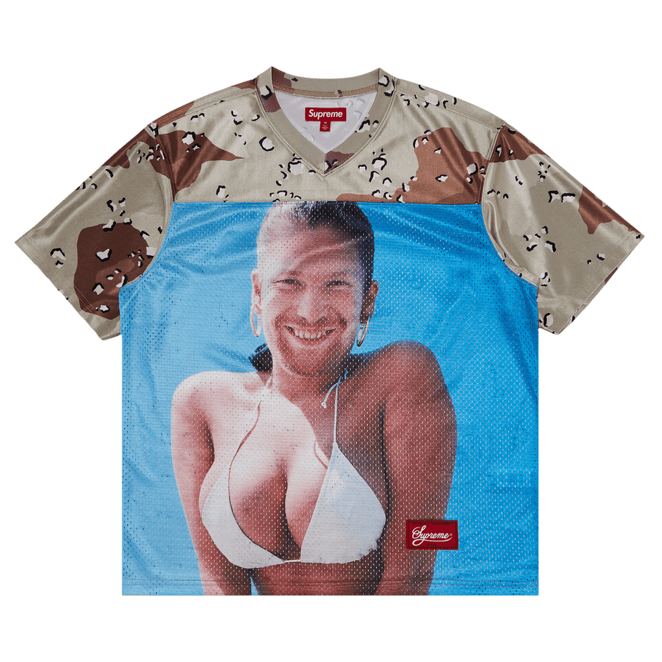 Supreme x Aphex Twin Football Jersey Chocolate Chip Camo