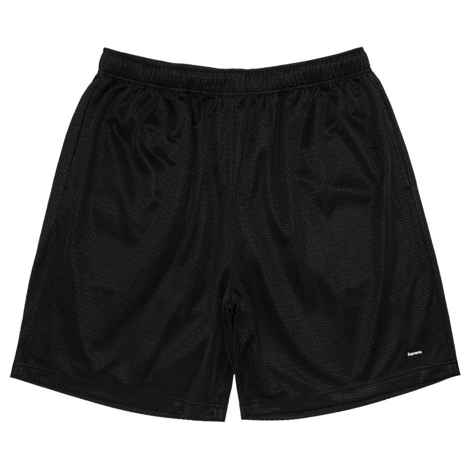 Supreme Small Box Baggy Mesh Shorts Black