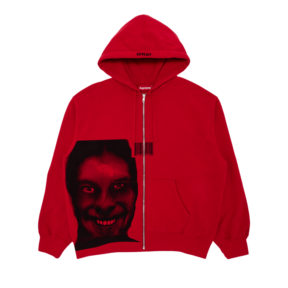 Supreme x Aphex Twin Zip Up Hoodie Red