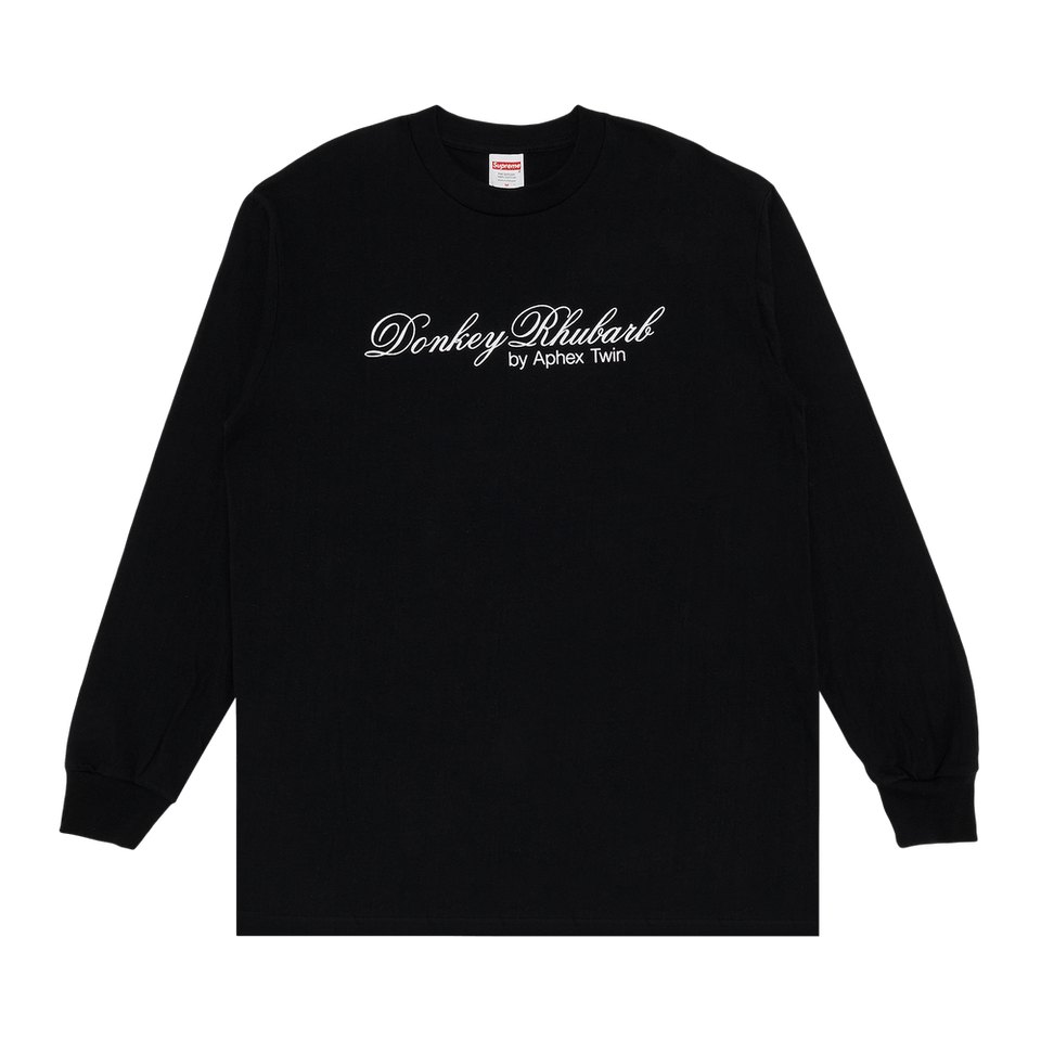 Supreme x Aphex Twin Donkey Rhubarb Long-Sleeve T-Shirt Black