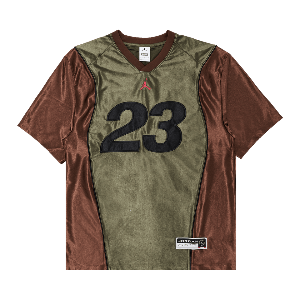 Supreme x Jordan Warm Up Jersey Olive