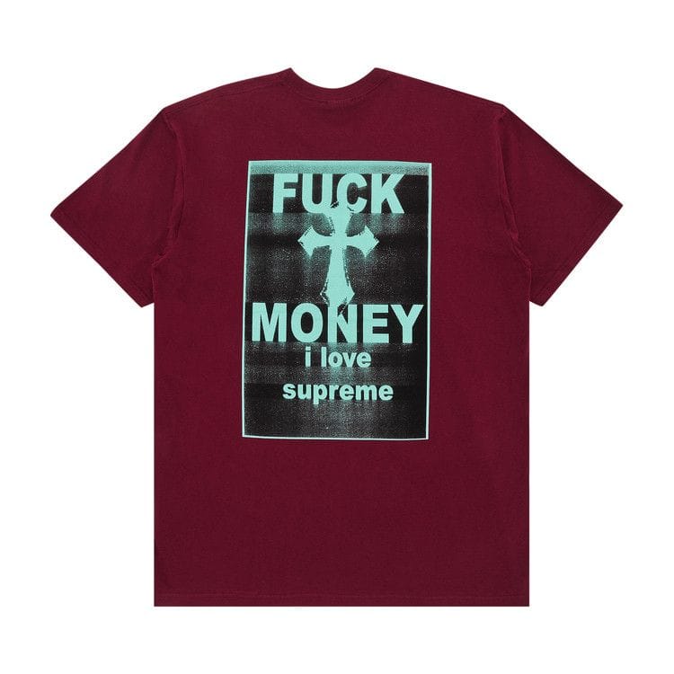 Supreme Fuck Money T-Shirt Cardinal
