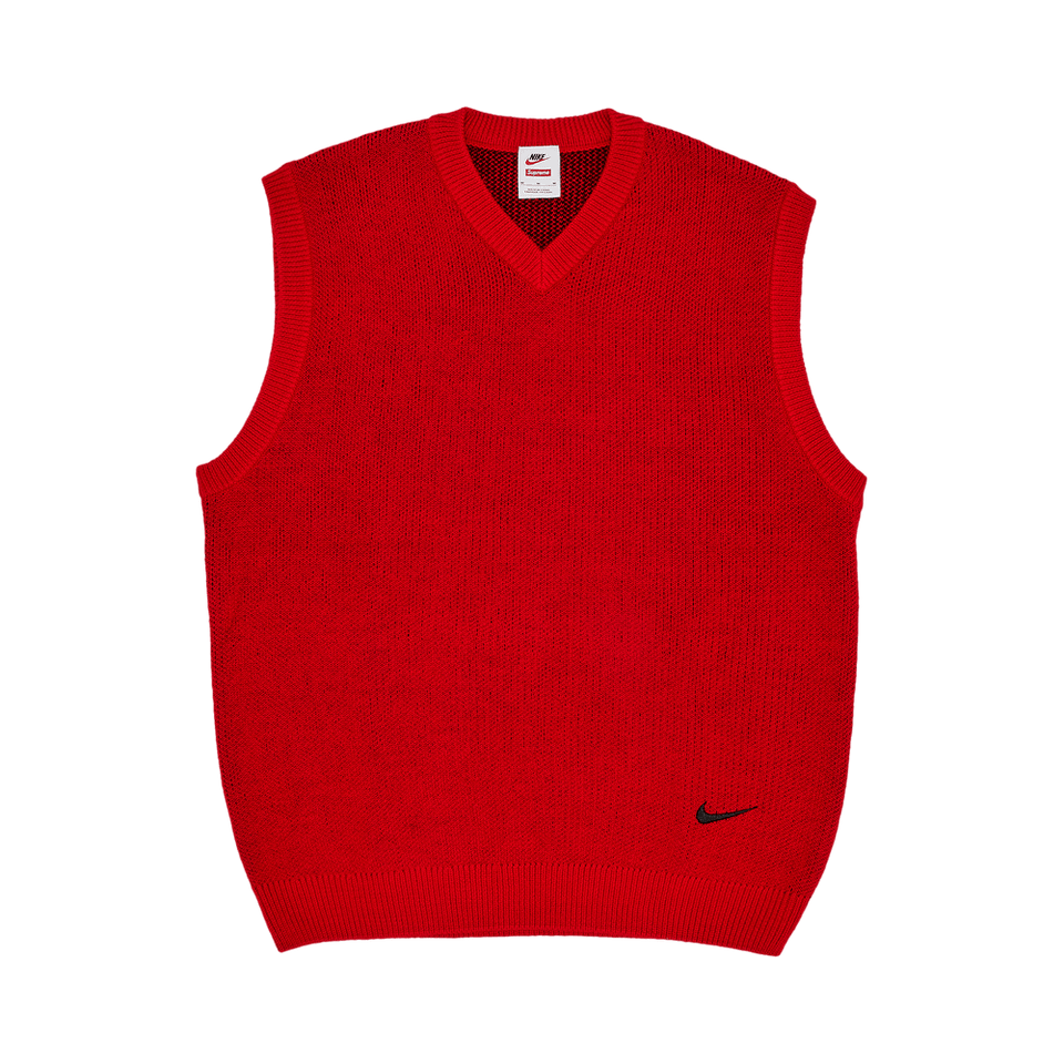 Supreme x Nike Sweater Vest Red