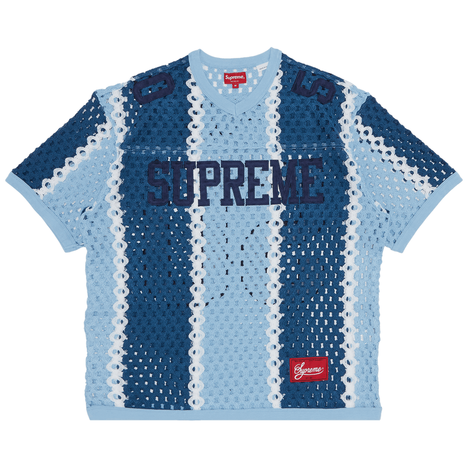 Supreme Crochet Football Jersey Slate