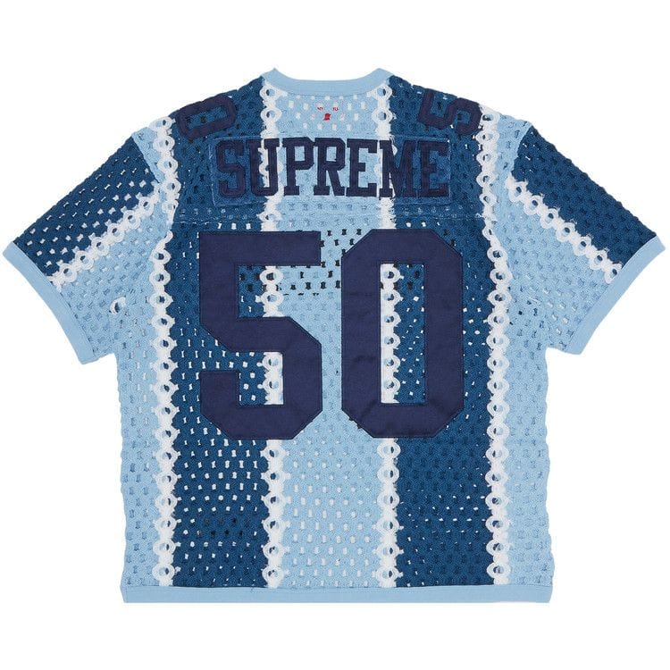 Supreme Crochet Football Jersey Slate