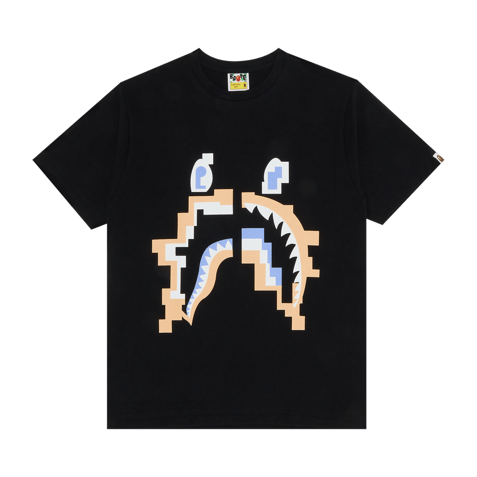 BAPE Digital Shark T-Shirt Black