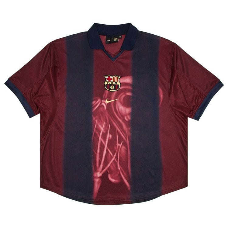Nike FC Barcelona x Cactus Jack Retro 2000/01 Home Skeleton Jersey Red/Blue
