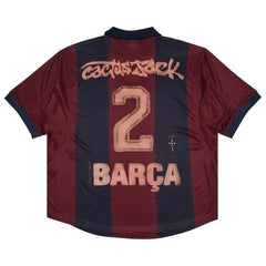Nike FC Barcelona x Cactus Jack Retro 2000/01 Home Skeleton Jersey Red/Blue