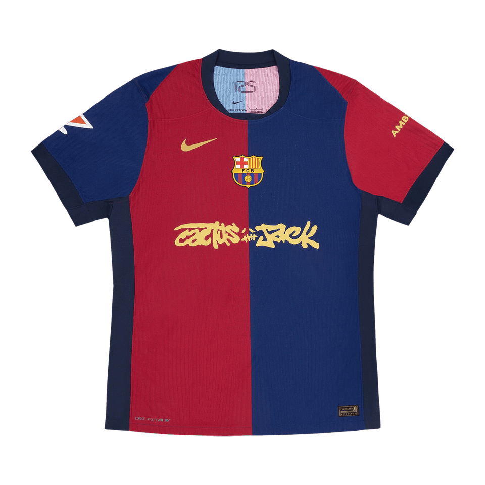 Nike FC Barcelona x Cactus Jack 2024/25 Match Home Jersey Red/Blue