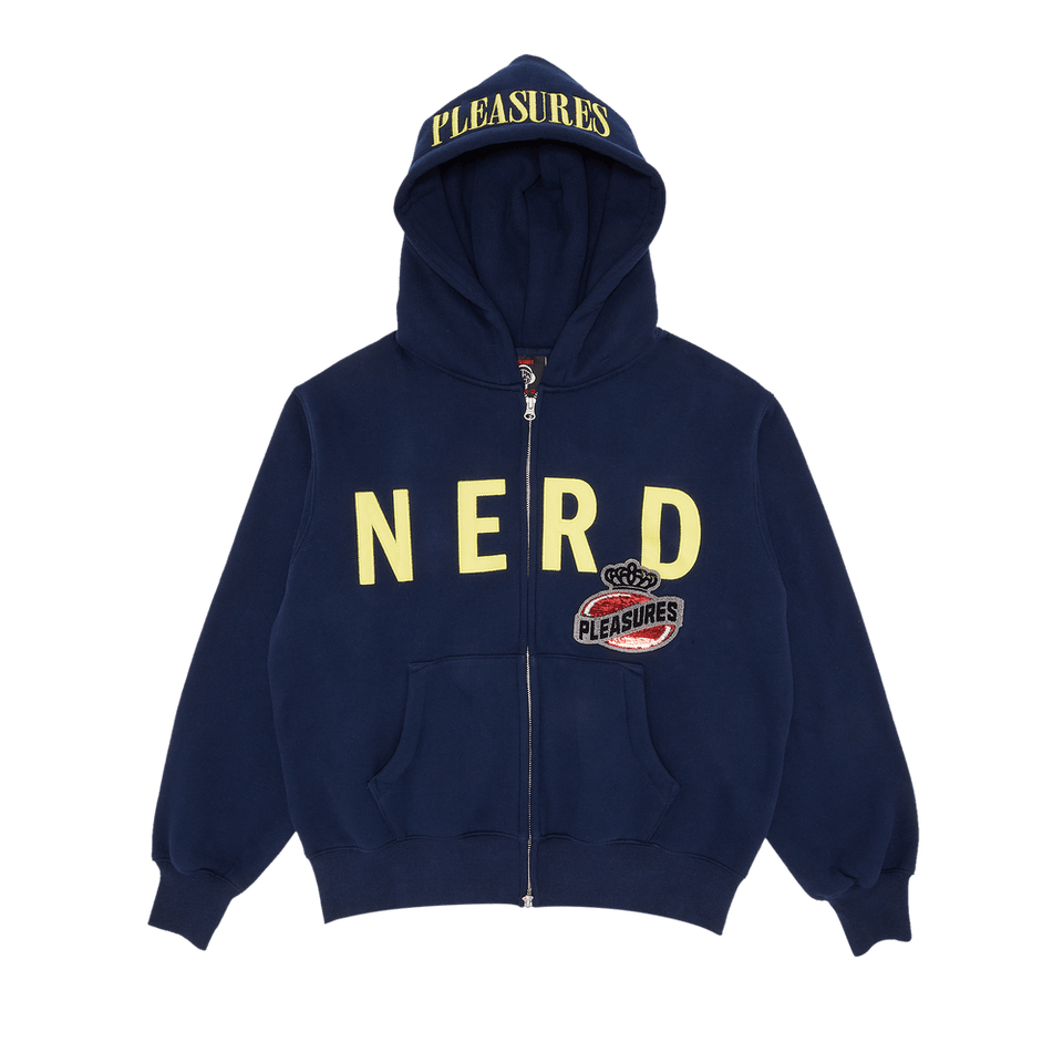 Pleasures x N.E.R.D. Zip Up Hoodie Navy