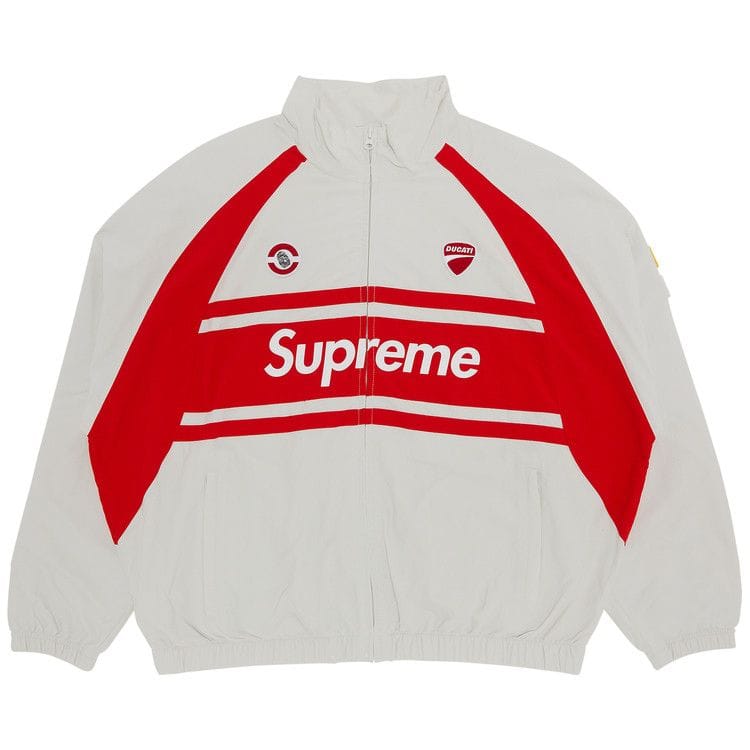 Supreme x Ducati Track Jacket Light Grey