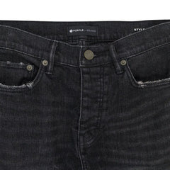 PURPLE BRAND Over Spray Skinny Jeans Black