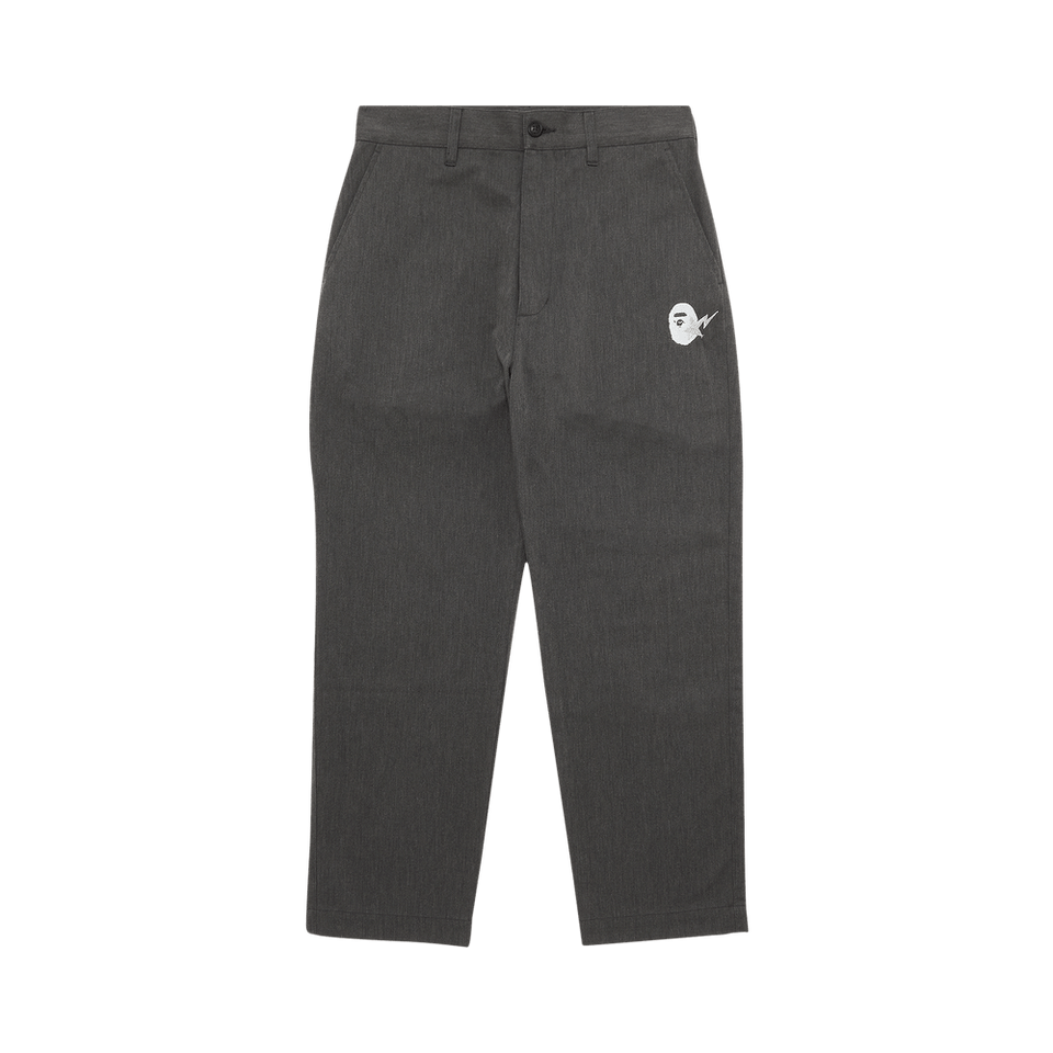 GOAT Exclusive BAPE Chino Melange Pants Charcoal