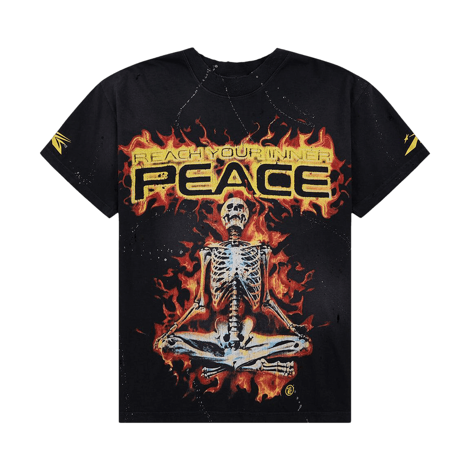Hellstar Inner Peace Skeleton T-Shirt Black