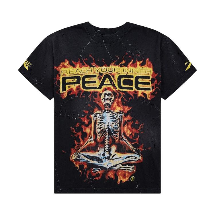 Hellstar Inner Peace Skeleton T-Shirt Black