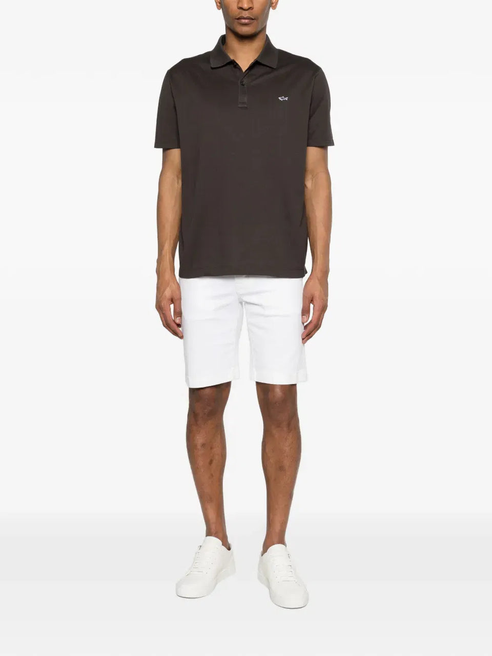 logo-detail cotton polo shirt