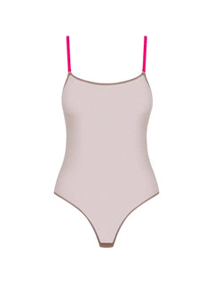Corps à Corps contrast-strap mesh bodysuit