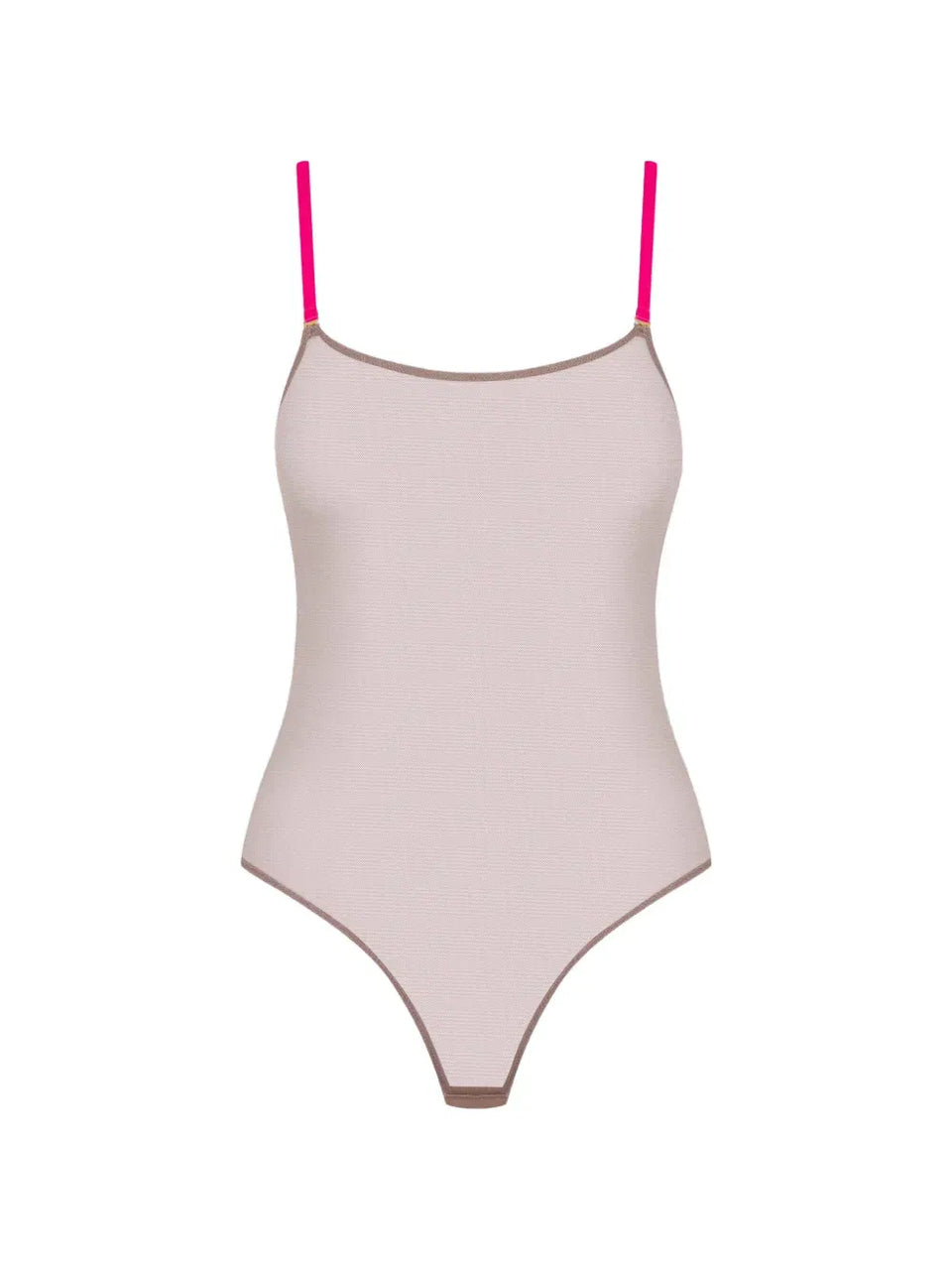 Corps à Corps contrast-strap mesh bodysuit