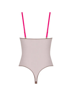 Corps à Corps contrast-strap mesh bodysuit