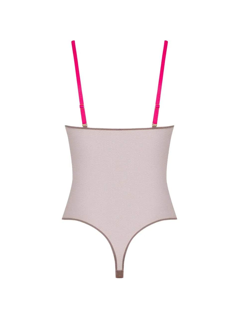Corps à Corps contrast-strap mesh bodysuit