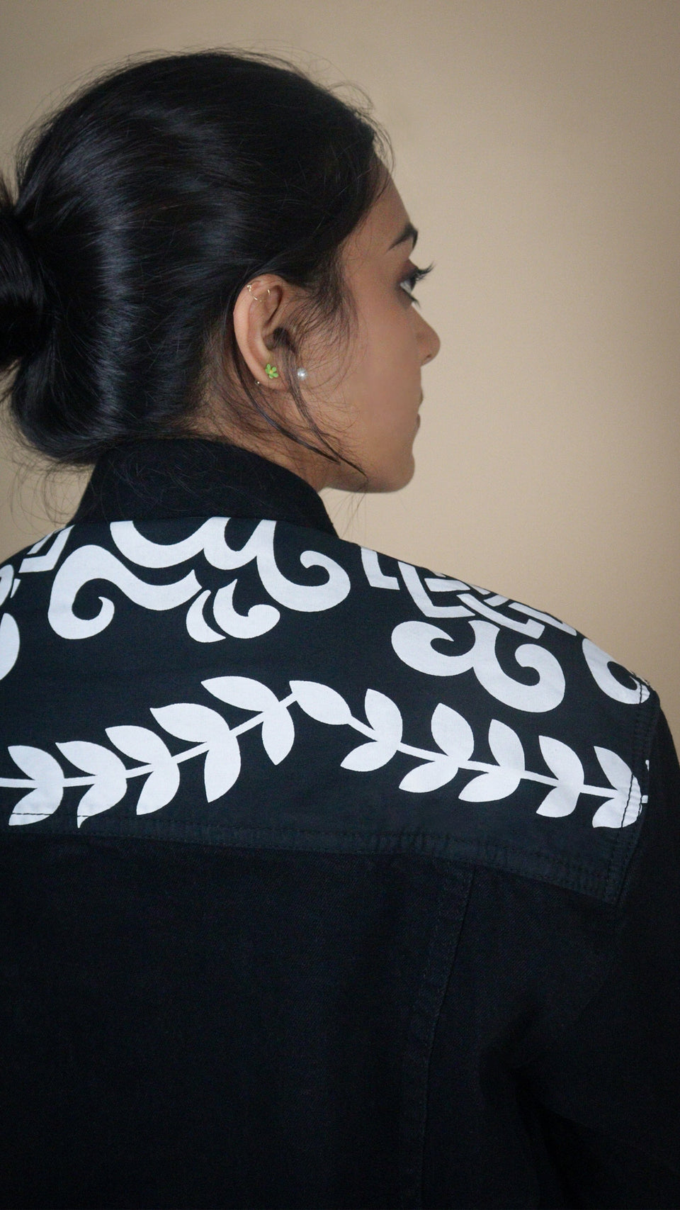 PATCHWORK DENIM BLACK WOMEN'S JACKET [50/50 LIMITED EDITION]