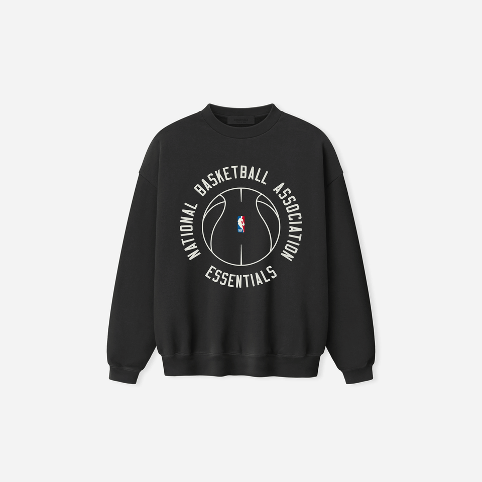 Fear Of God Essentials NBA X Barkley Hendricks 90s Crewneck Faded Black