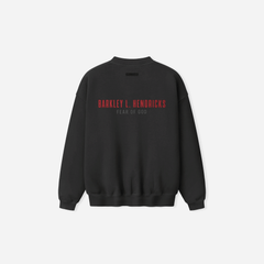 Fear Of God Essentials NBA X Barkley Hendricks 90s Crewneck Faded Black