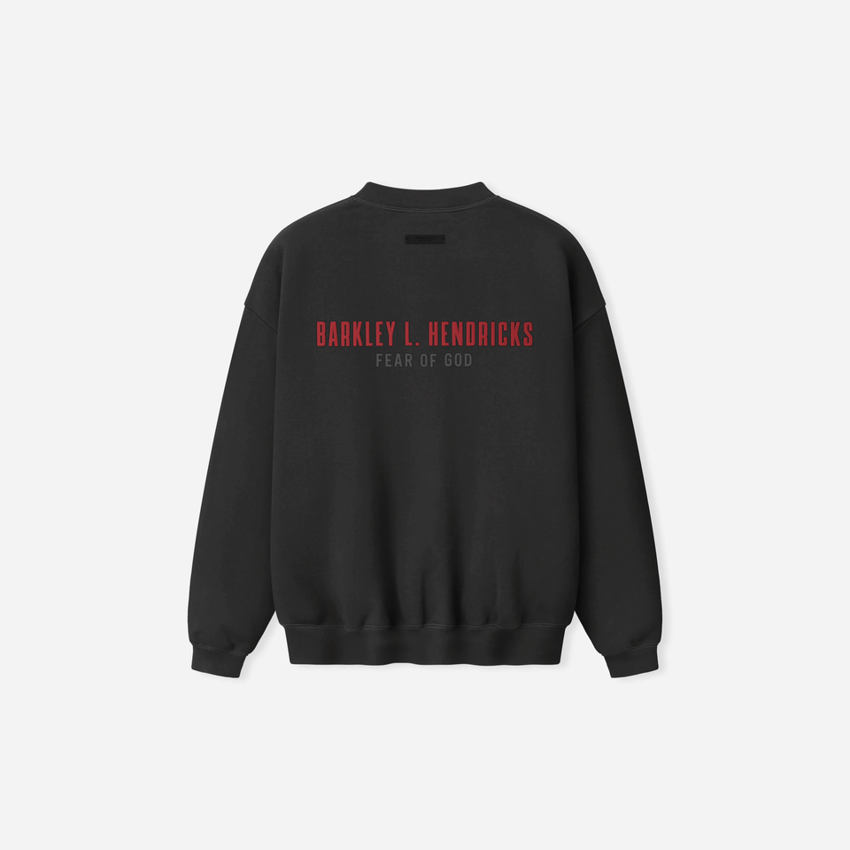 Fear Of God Essentials NBA X Barkley Hendricks 90s Crewneck Faded Black