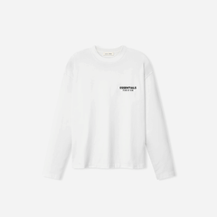 Fear Of God Essentials SS26 Classic Long Sleeve T-Shirt Bright White