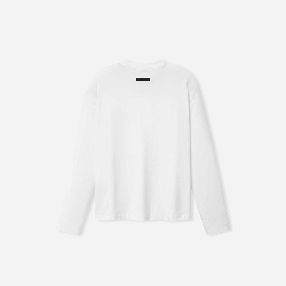 Fear Of God Essentials SS26 Classic Long Sleeve T-Shirt Bright White