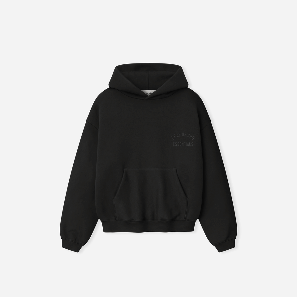 Fear Of God Essentials Kids Classic Hoodie Vintage Black