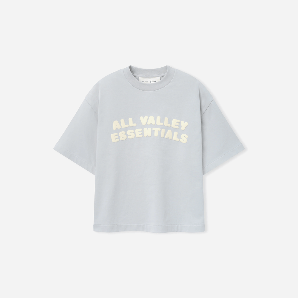Fear Of God Essentials Kids Merch T-Shirt Boxy Fit Overcast