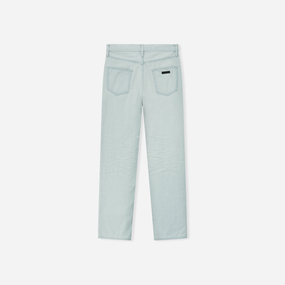 Fear Of God Bleach Washed Denim Straight 5 Pocket