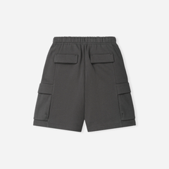 Fear Of God Essentials Kids Fleece Cargo Basketball Short Iron Grey