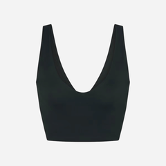 Nike X Skims Matte V-Neck Long-Line Bra Dark Teal