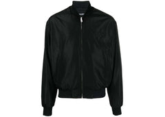 Dolce & Gabbana Logo-Patch Bomber Jacket Black