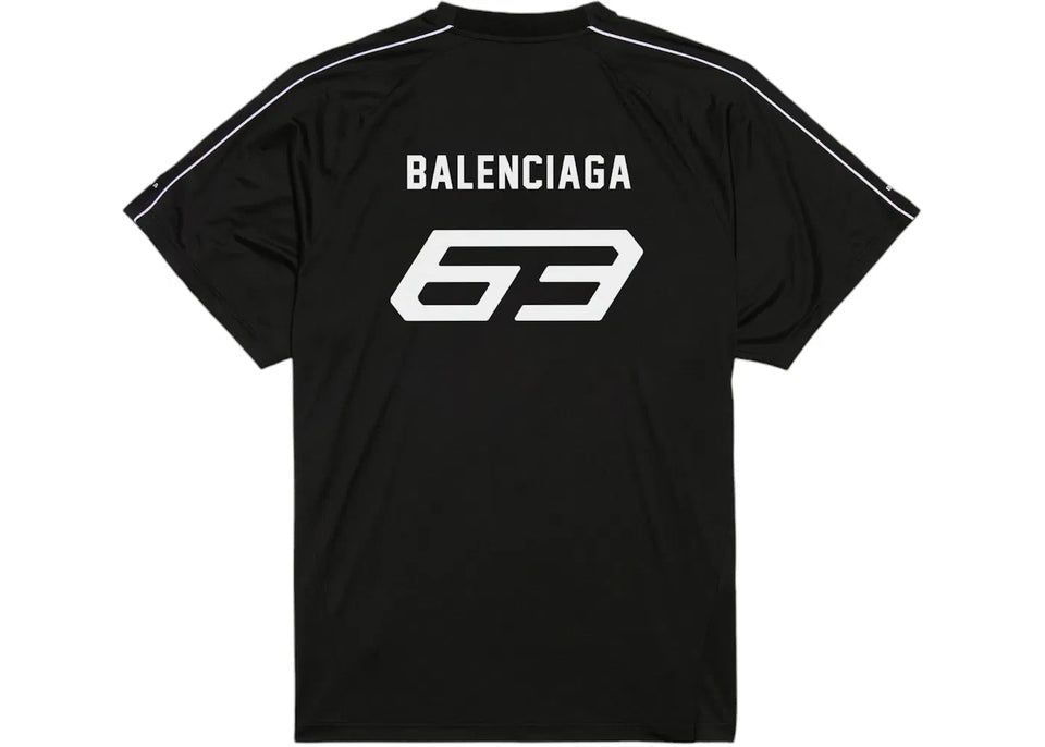 Balenciaga Automobil Lamborghini Oversized Soccer T-Shirt Black