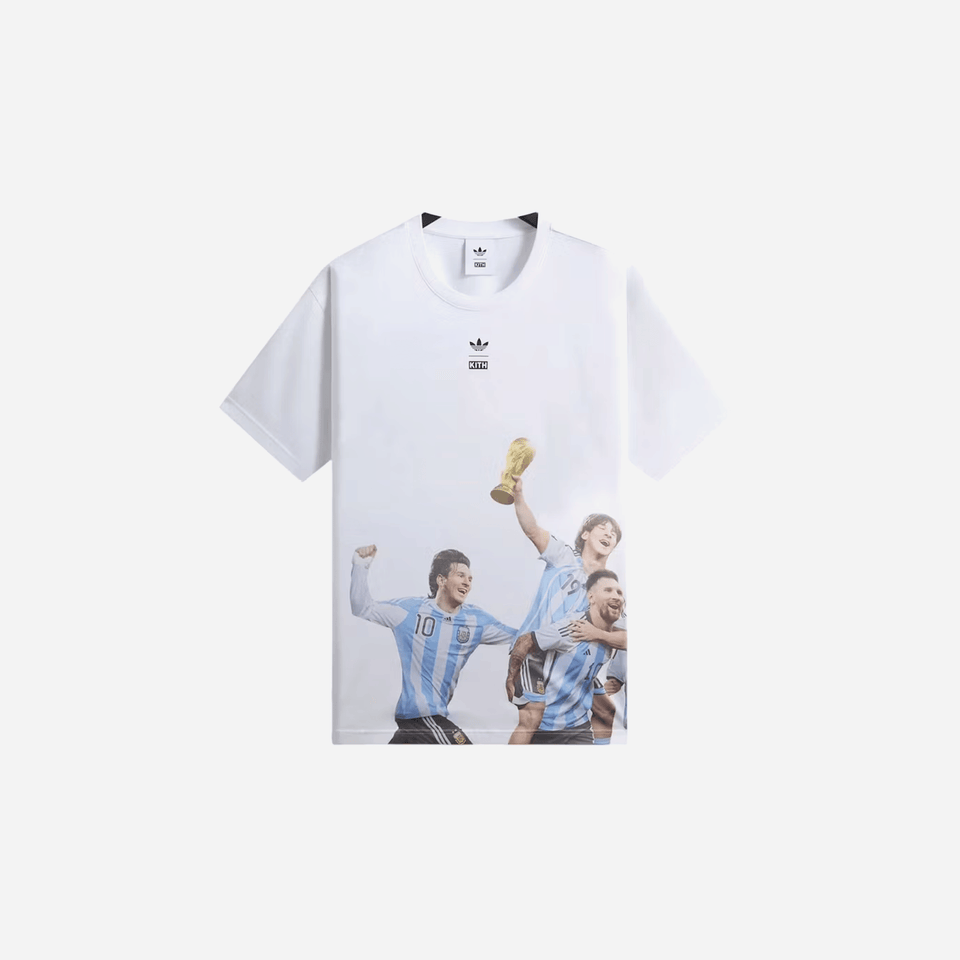 Kith x Adidas Messi Football World Cup Graphic T-Shirt White 2026
