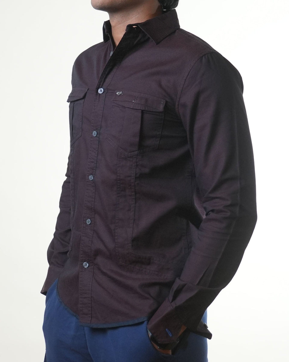 Armani Exchange Dotted Full Sleeve Shirt (S)