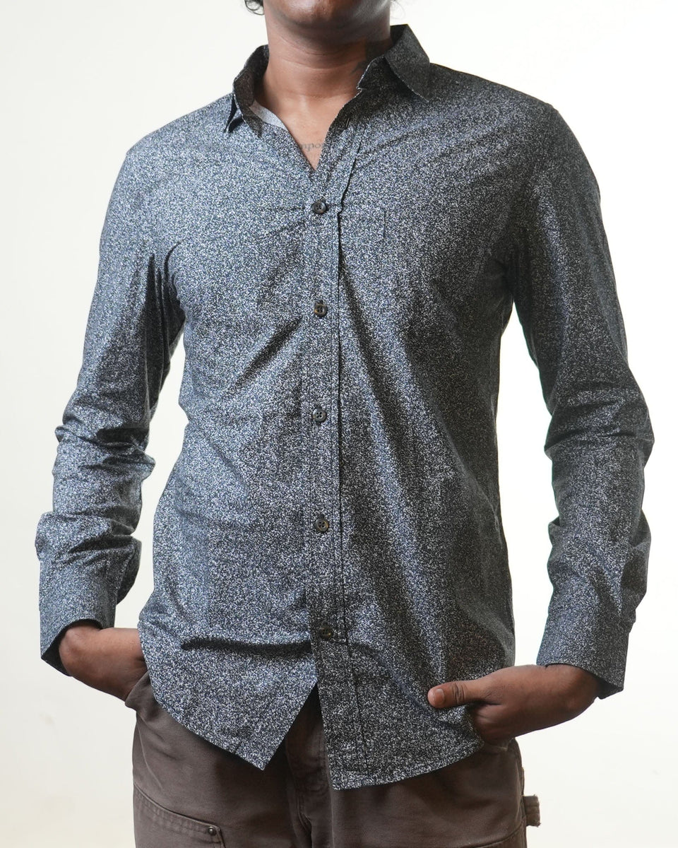 Diesel Black White Splattered Shirt (S)