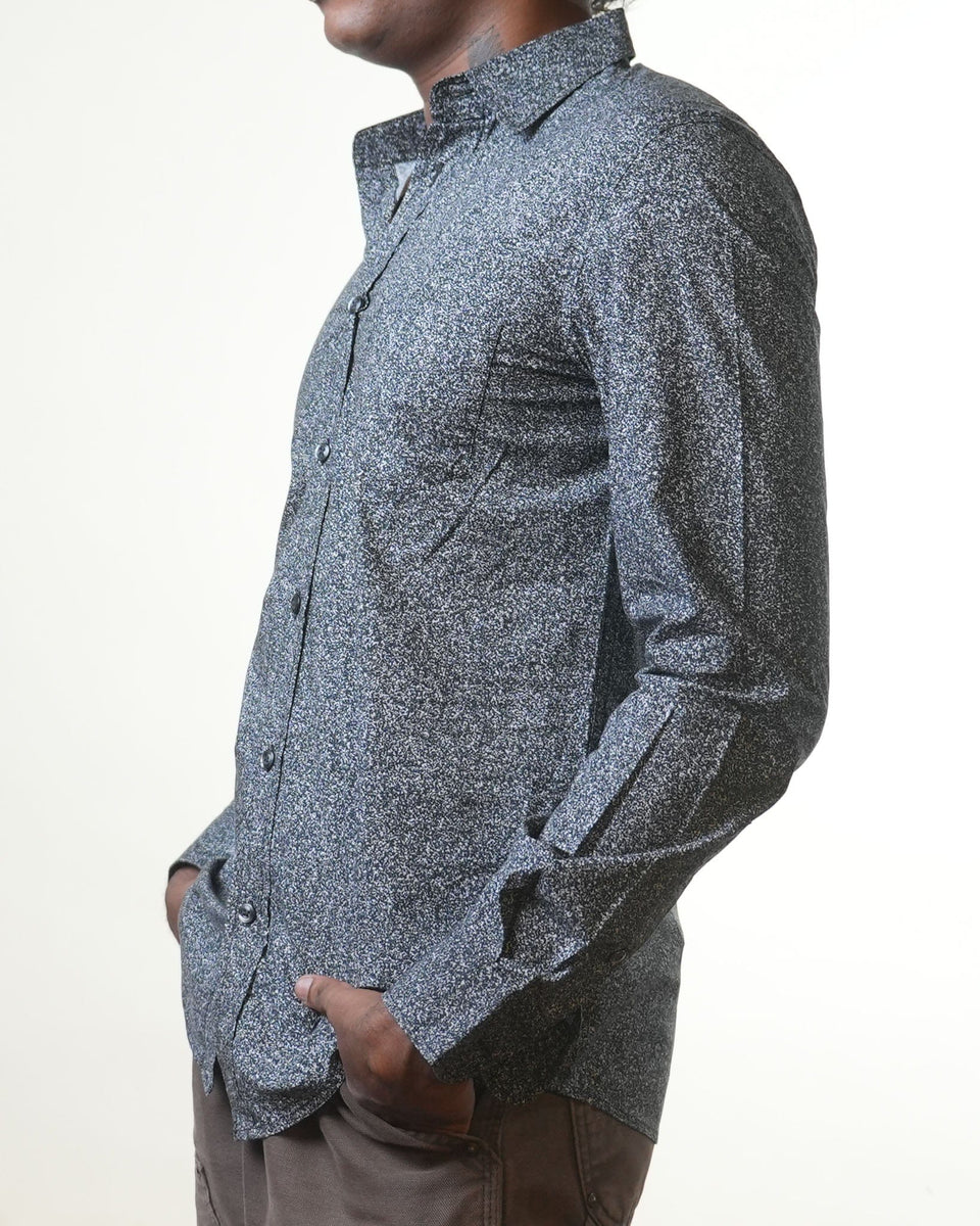 Diesel Black White Splattered Shirt (S)