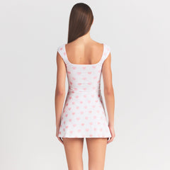 Logo Pointelle Mini Dress