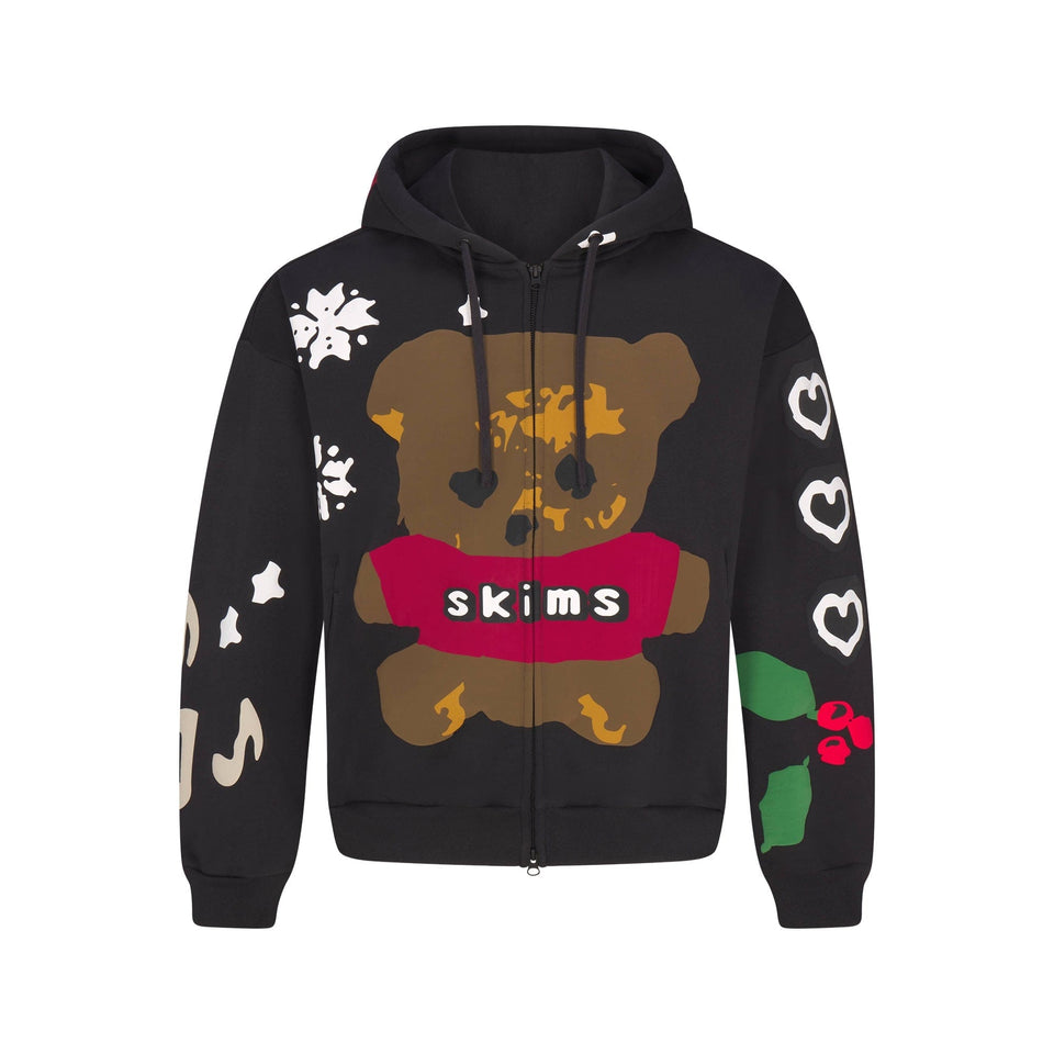 Cactus Plant Flea Market X Skims Heavyweight Fleece Relaxed Zip Up Hoodie